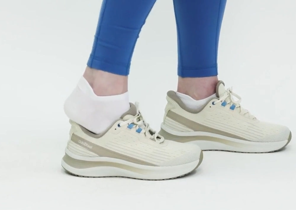 Orthofeet Schnürhalbschuh in Beiger