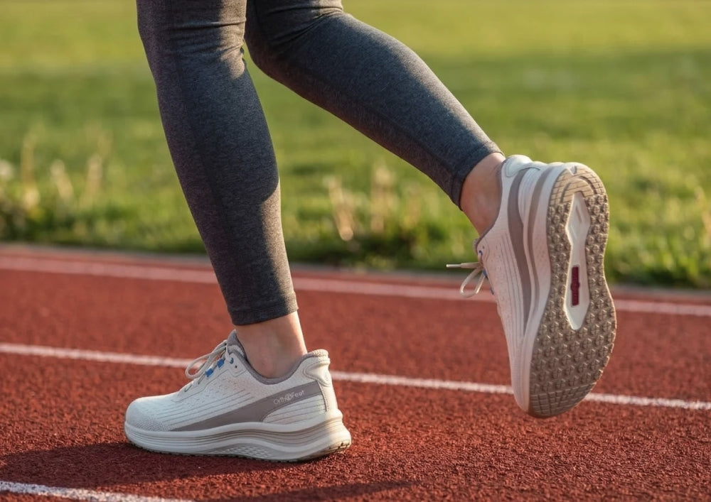 Orthofeet Schnürhalbschuh in Beiger