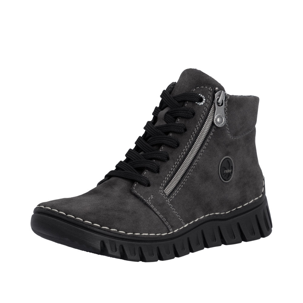 RIEKER Damen Schnürstiefel