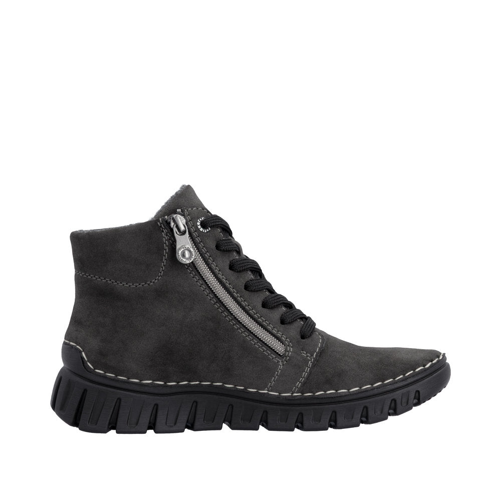 RIEKER Damen Schnürstiefel