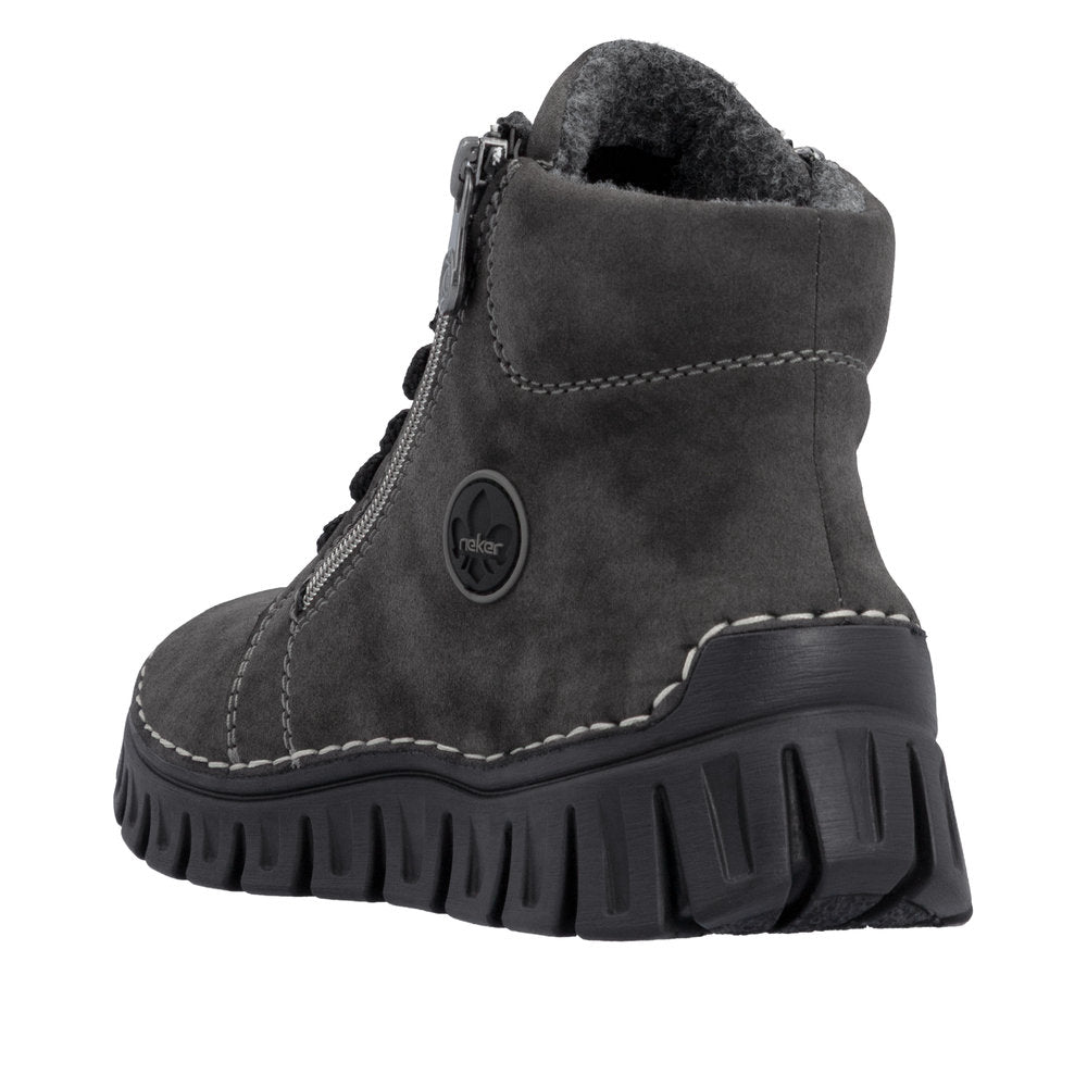 RIEKER Damen Schnürstiefel