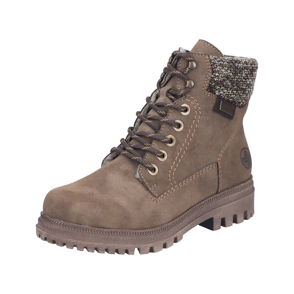 RIEKER Damen Schnürstiefel