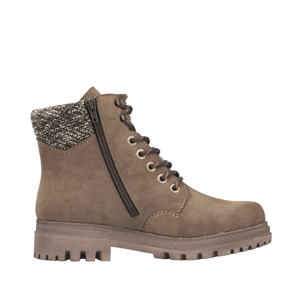 RIEKER Damen Schnürstiefel