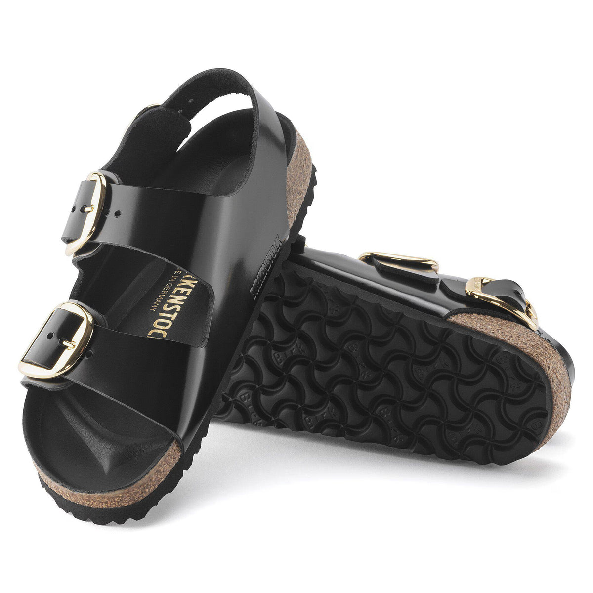 Birkenstock Tieffußbett in High-Shine Black