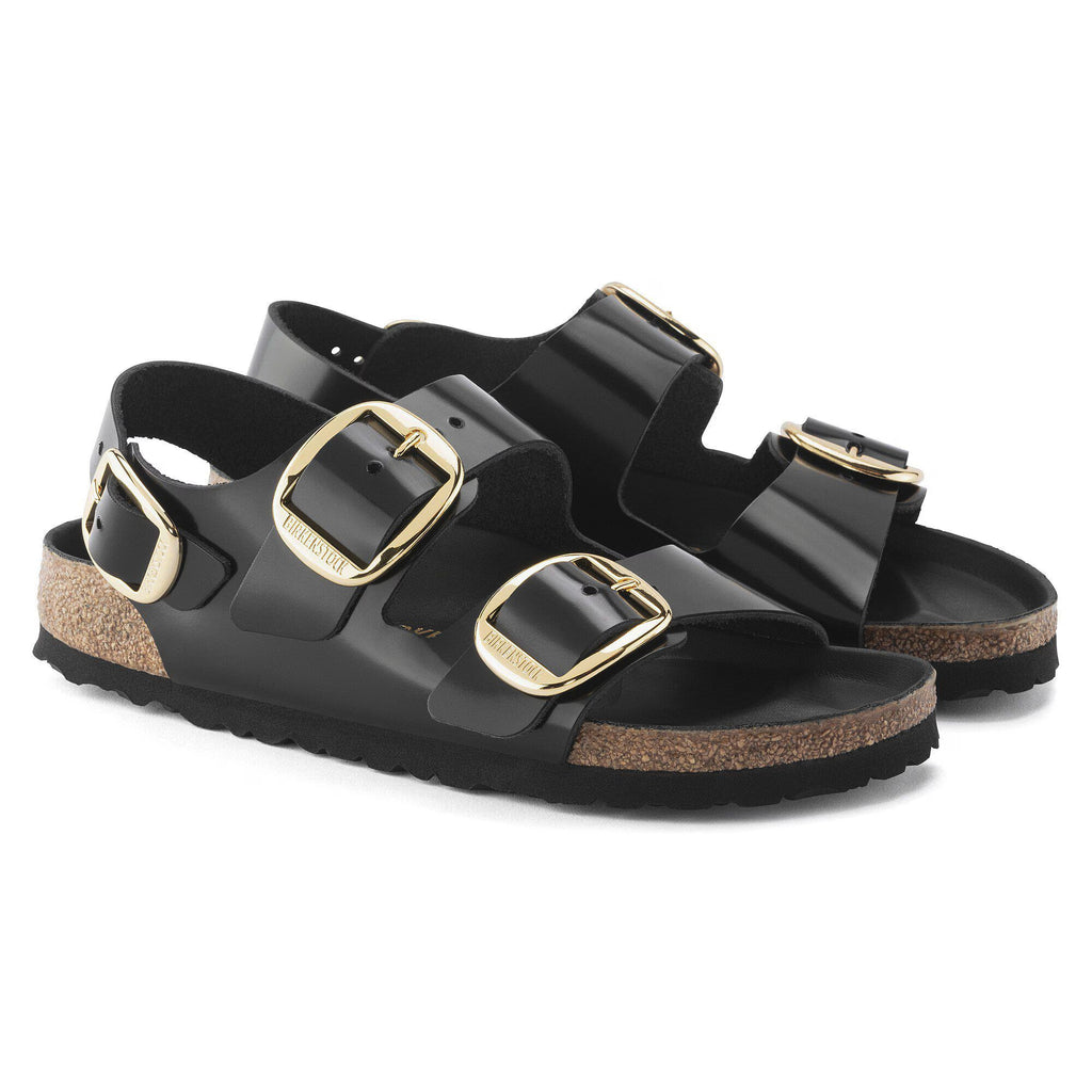 Birkenstock Tieffußbett in High-Shine Black